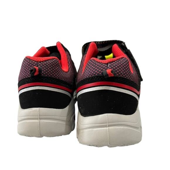 Athletic Works black silver red  boys light up soles shoe‎ sneaker size 4 - Picture 8 of 12